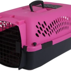 Aspen Pet Fashion Pet Porter Kennel Pink and Black